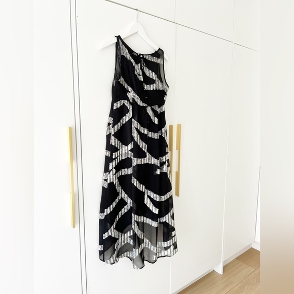 Marc Jacobs Black and Silver Patterned Dress - Picture 5 of 11